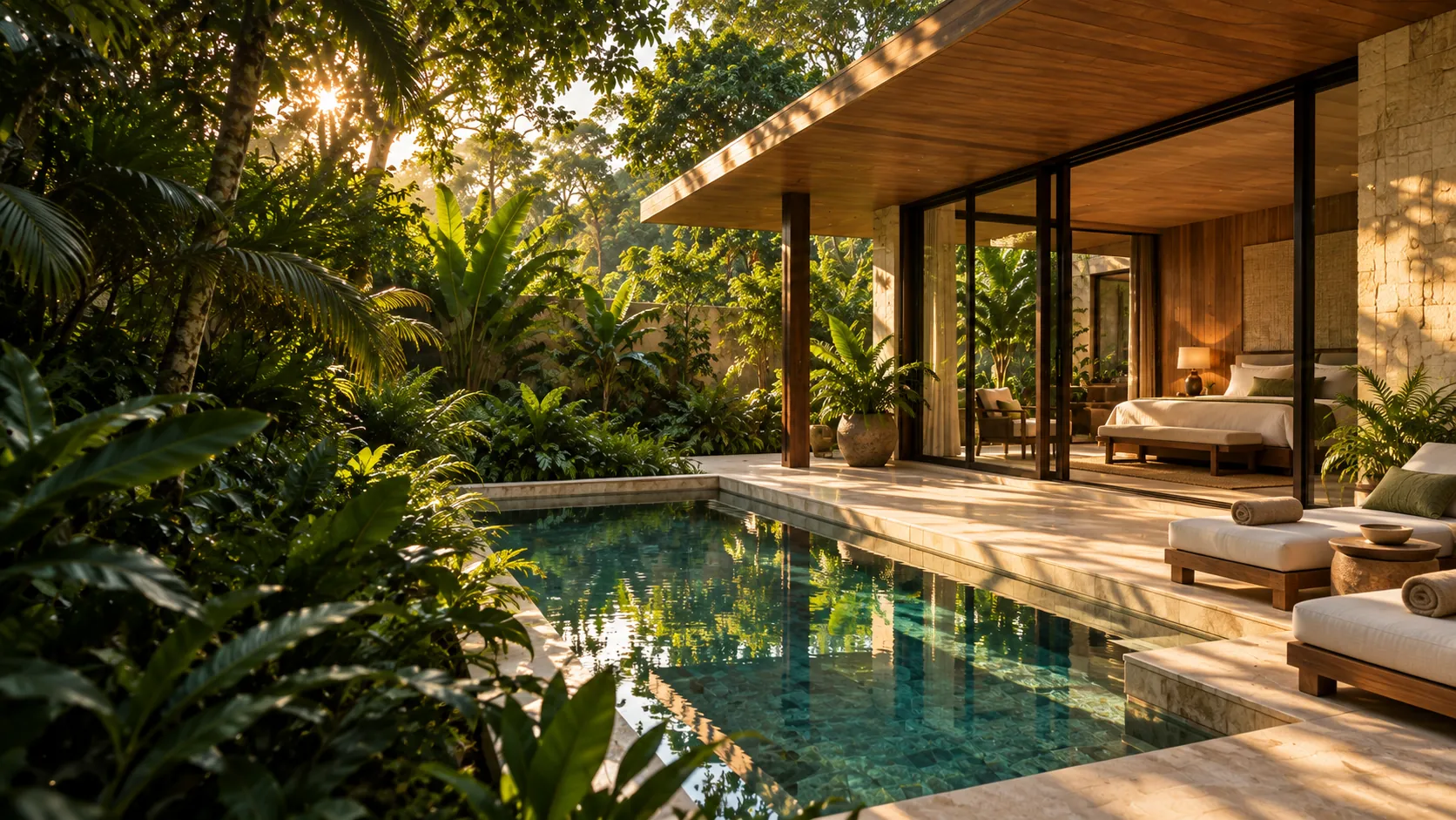 Secluded villa with a private plunge pool